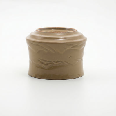 Ou Ware Yellow Glaze Wild Goose Mountain Landscape Cup