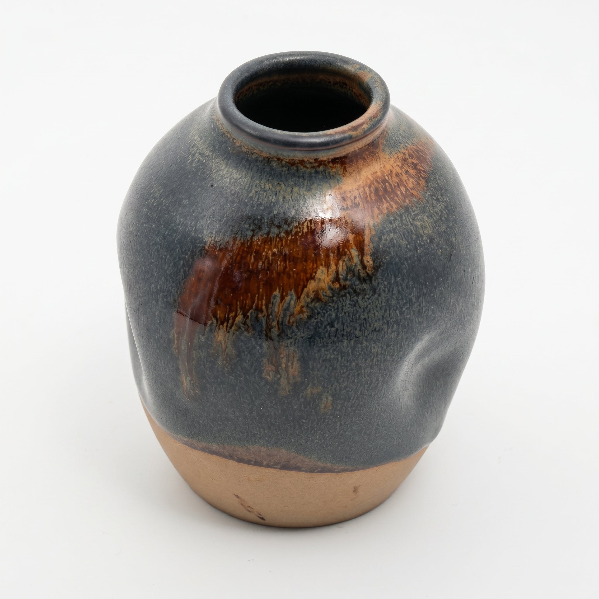 Ou Ware Dragon Kiln Fired Hand-Pinched Small Vase (Ware Flambé)