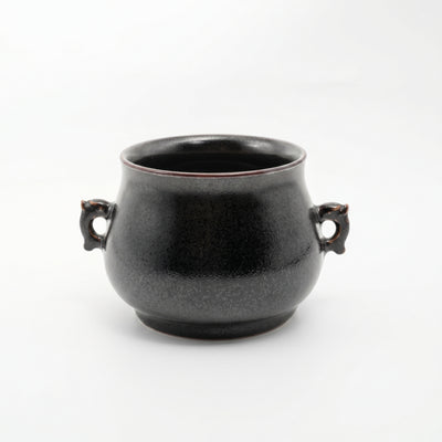Ge Ware Dark Glaze Twin-Handle Incense Burner