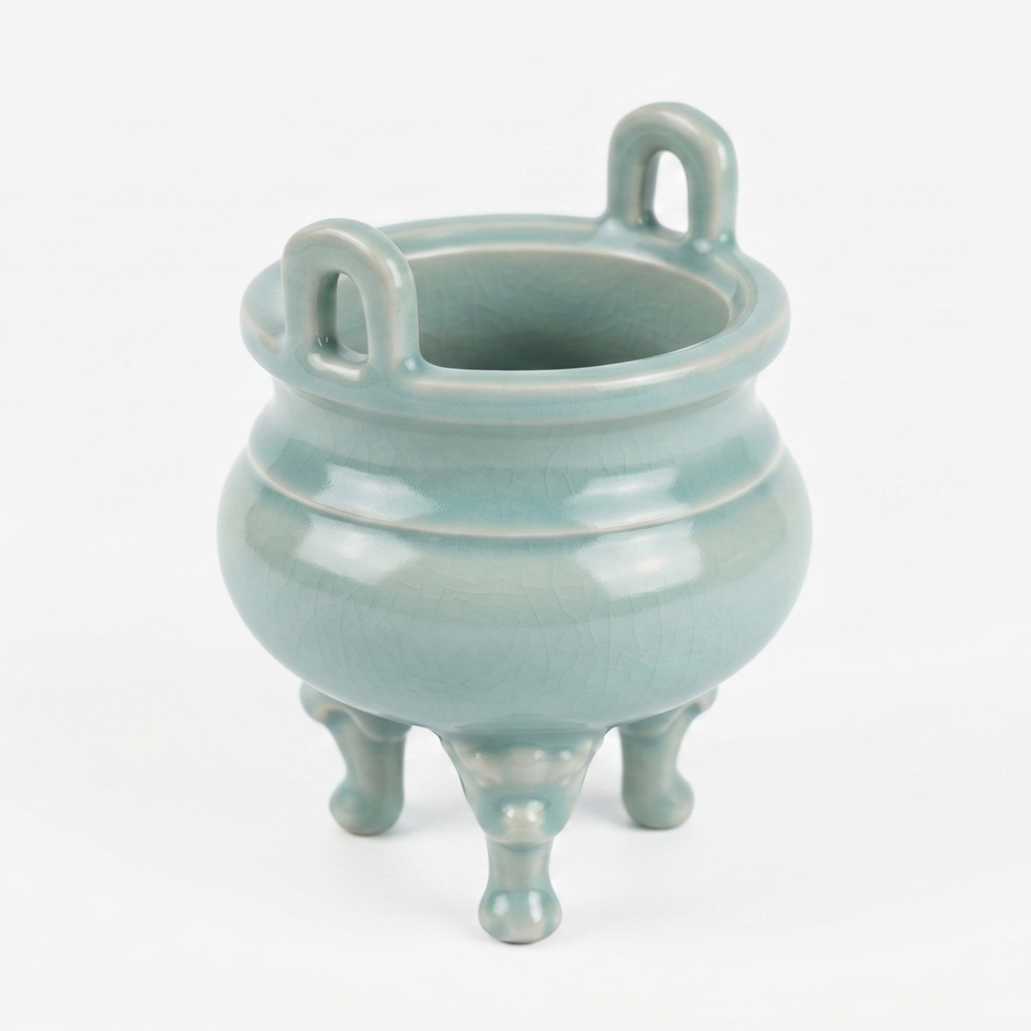 Ru Ware Celadon Beast-Foot Incense Burner