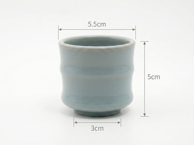 Ge Ware Rounded Bottom Guan Glaze Bamboo Joint Cup