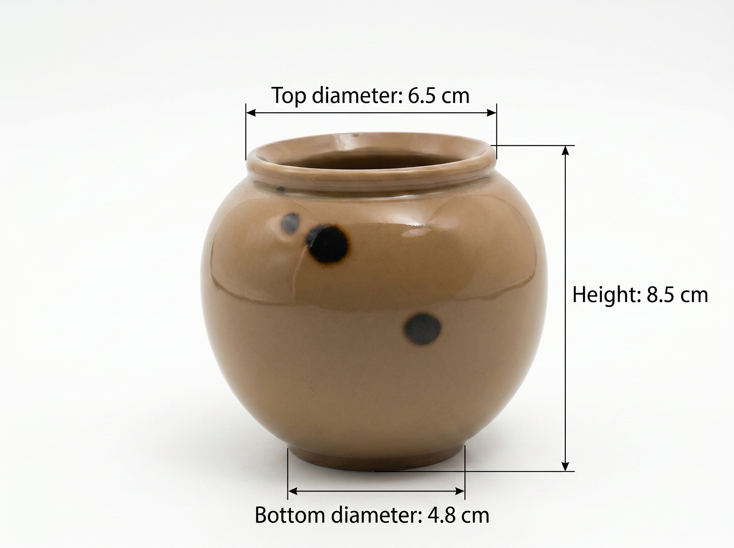 Ou Ware Dragon Kiln Fired Spotted Small Water Receptacle