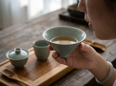 Ru Ware Celadon Douli Teacup