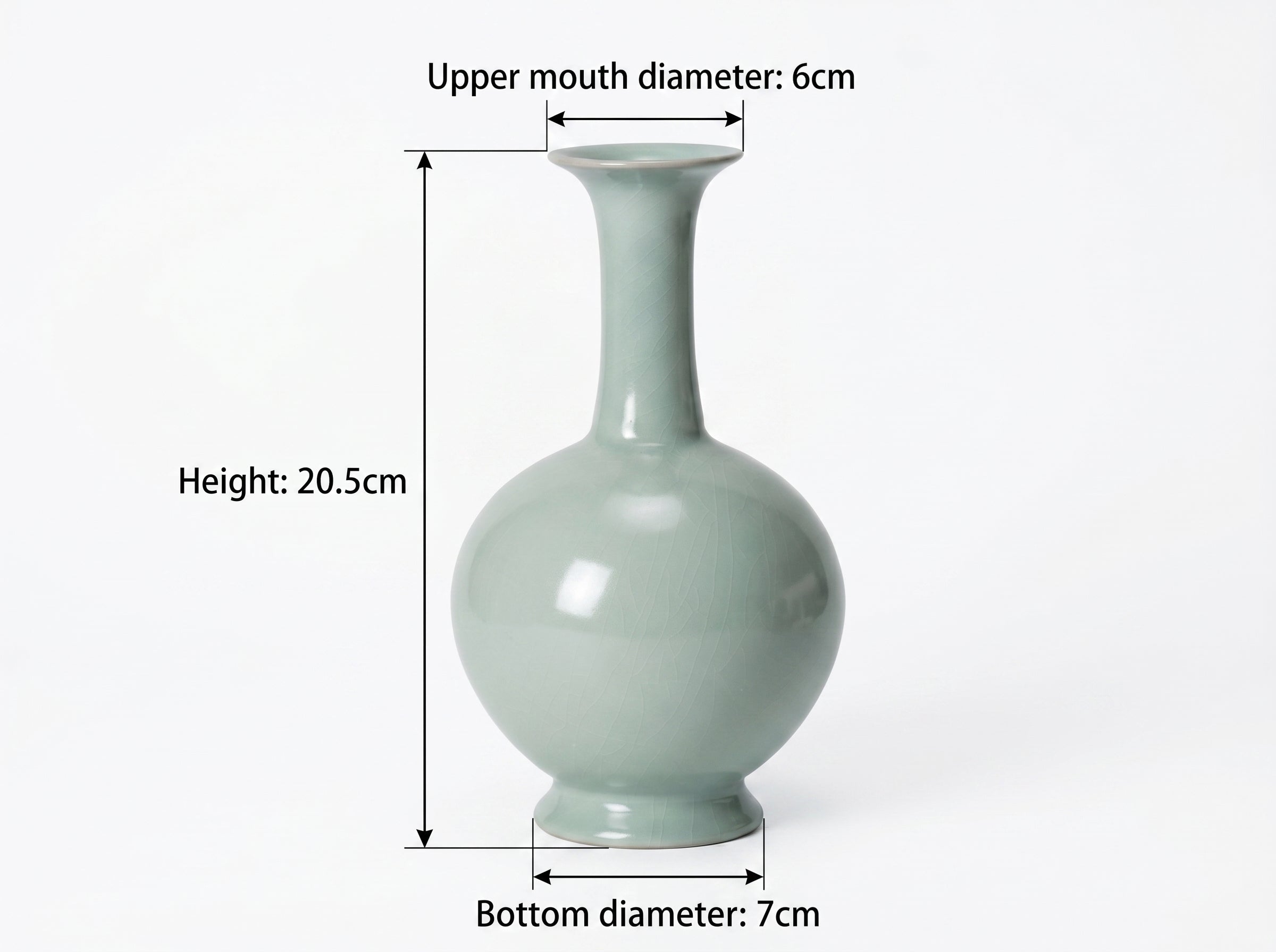 Ru Ware Celadon Drum-Belly Vase