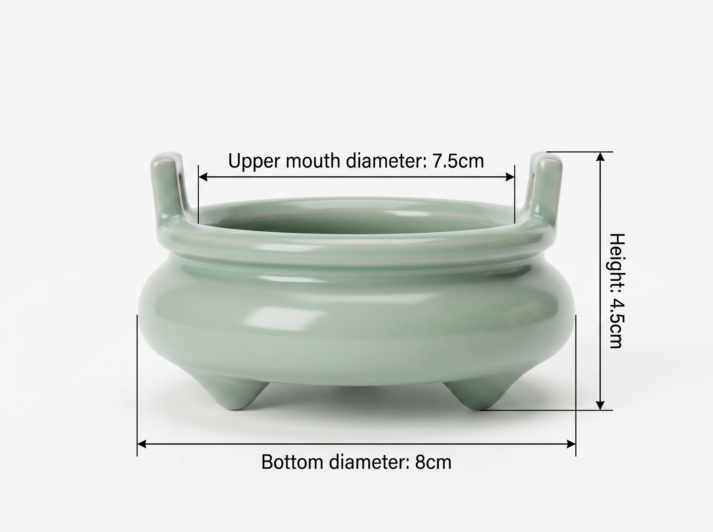 Ru Ware Celadon Twin-Handle Censer