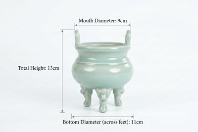Ru Ware Celadon Beast-Foot Incense Burner
