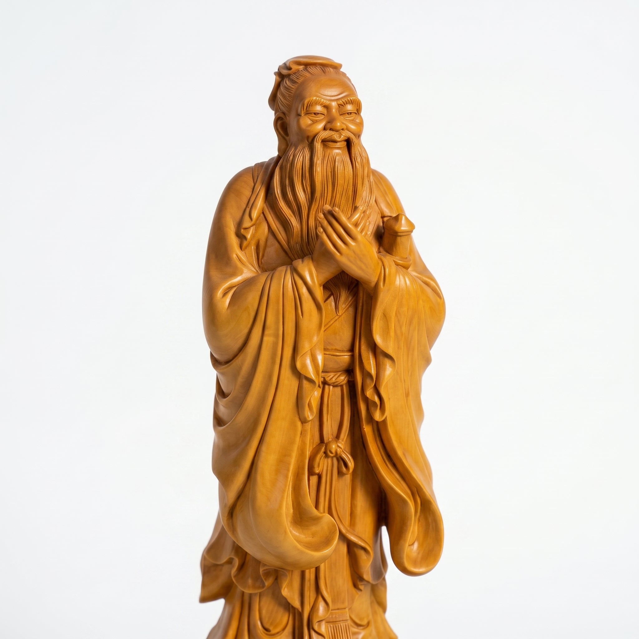 Boxwood Carving of Cultural Saint Confucius