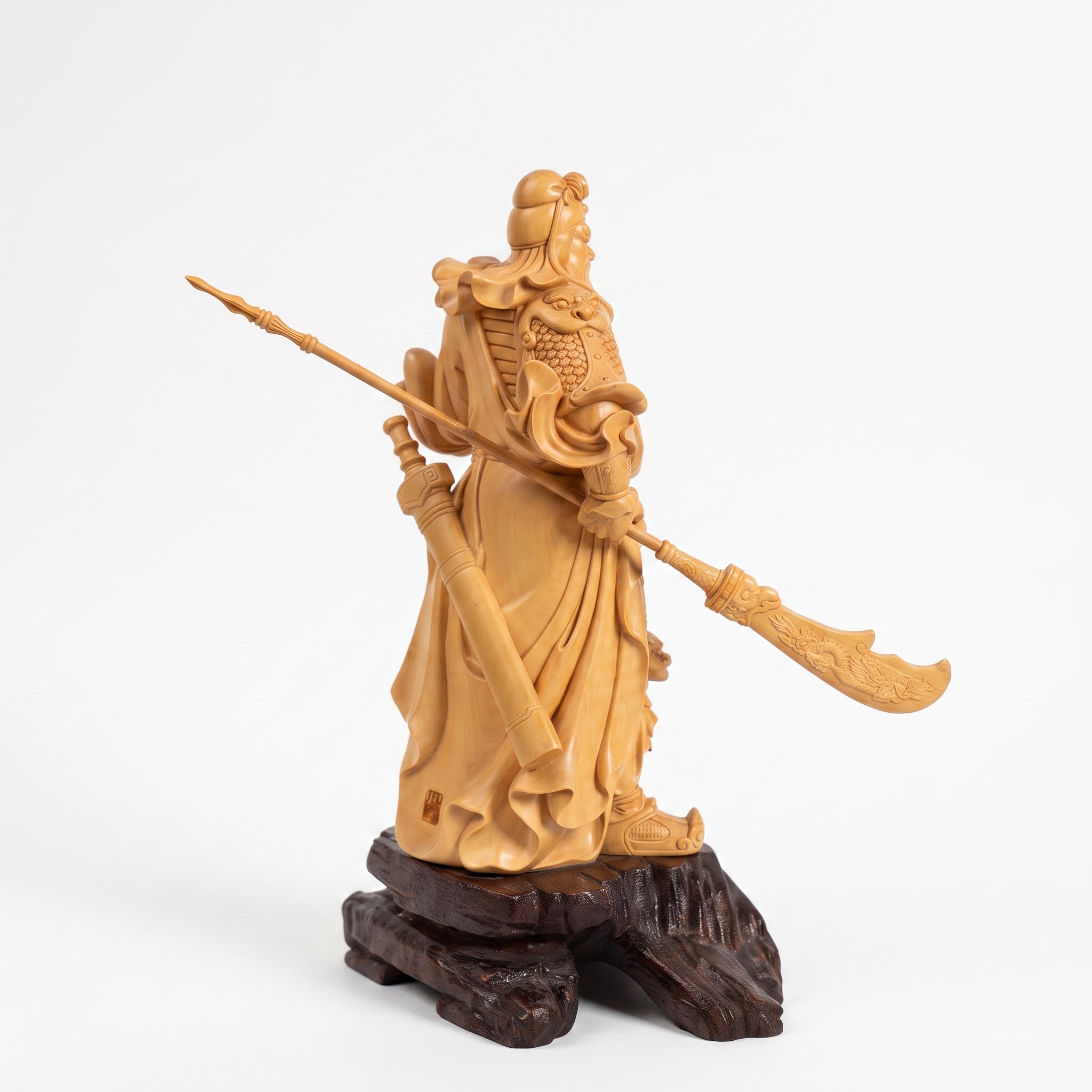 Boxwood Carving of Martial Saint Guan Gong