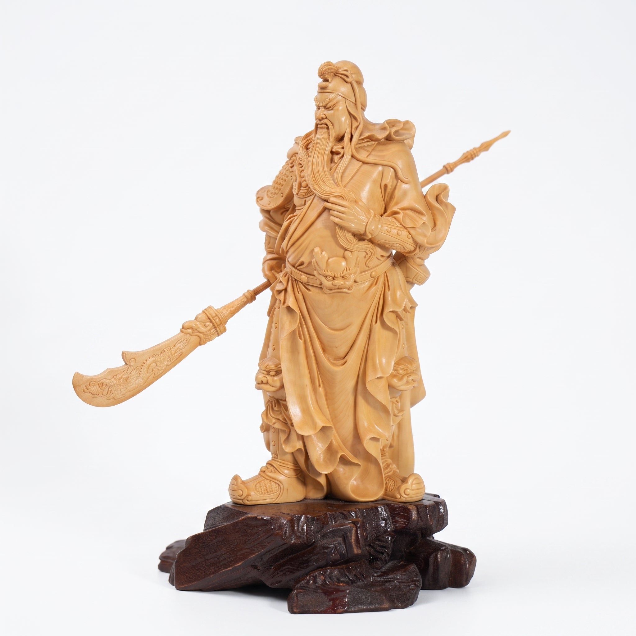 Boxwood Carving of Martial Saint Guan Gong