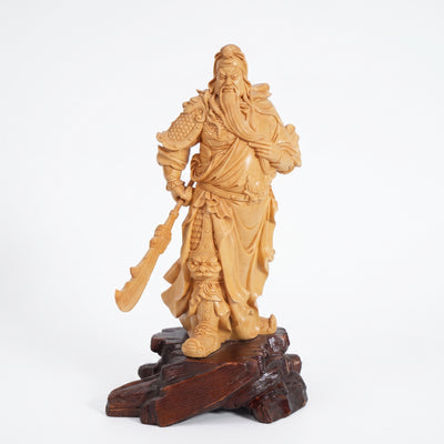Boxwood Carving of Martial Saint Guan Gong