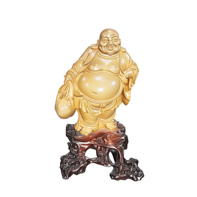 Boxwood Carving of Maitreya Buddha (Laughing Buddha)