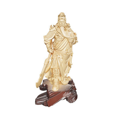 Boxwood Carving of Martial Saint Guan Gong