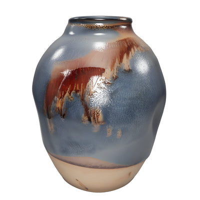 Ou Ware Dragon Kiln Fired Hand-Pinched Small Vase (Ware Flambé)