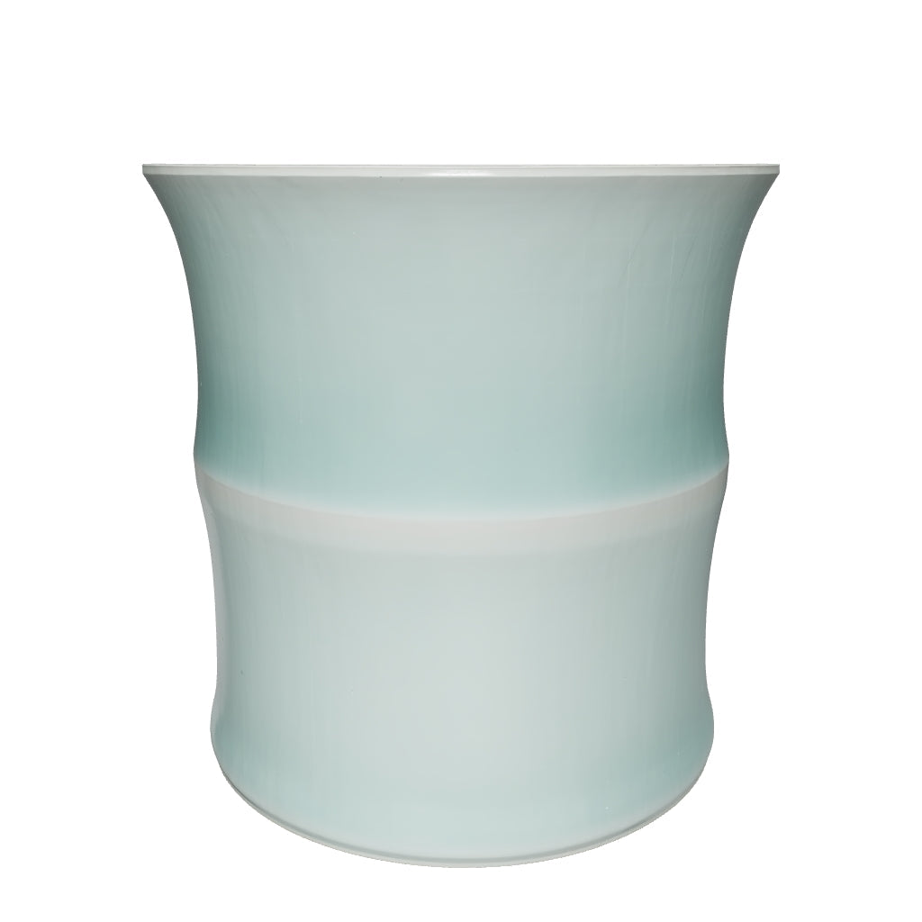 Handmade Celadon Teacup - Crackle Glaze Bamboo Joint Cup