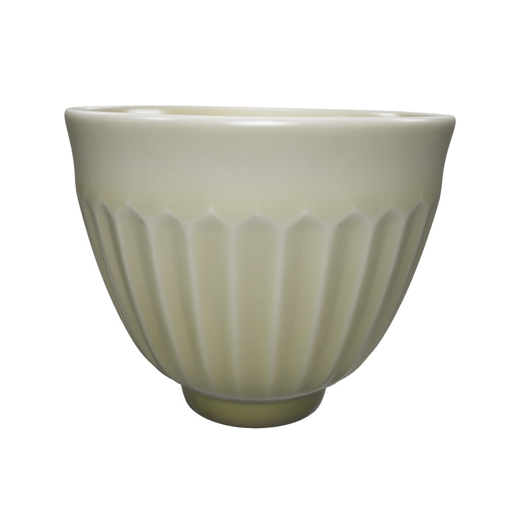Ou Ware Pale Celadon Handmade Lotus Cup