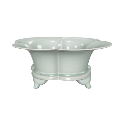 Ru Ware Celadon Begonia-Shaped Basin